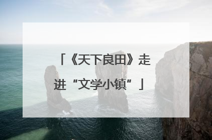 《天下良田》走进“文学小镇”