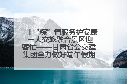 “粽”情服务护安康 三大交旅融合景区迎客忙——甘肃省公交建集团全力做好端午假期景区运营工作