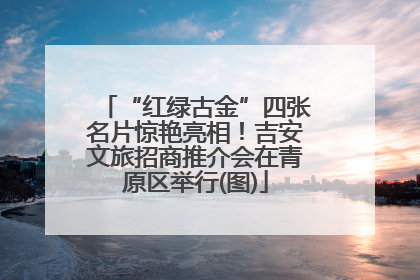 “红绿古金”四张名片惊艳亮相！吉安文旅招商推介会在青原区举行(图)