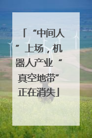 “中间人”上场，机器人产业“真空地带”正在消失
