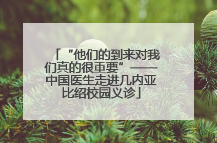 “他们的到来对我们真的很重要”——中国医生走进几内亚比绍校园义诊