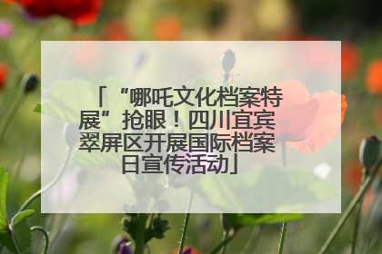 “哪吒文化档案特展”抢眼！四川宜宾翠屏区开展国际档案日宣传活动