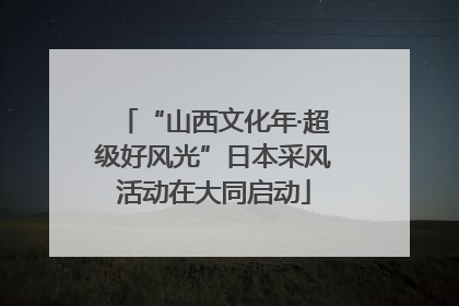 “山西文化年·超级好风光”日本采风活动在大同启动