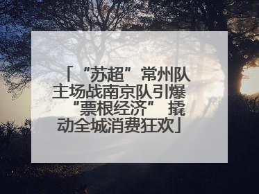 “苏超”常州队主场战南京队引爆“票根经济” 撬动全城消费狂欢
