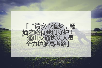 “请安心追梦，畅通之路有我们守护！”通山交通执法人员全力护航高考路