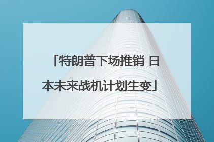 特朗普下场推销 日本未来战机计划生变