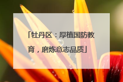牡丹区：厚植国防教育，磨炼意志品质