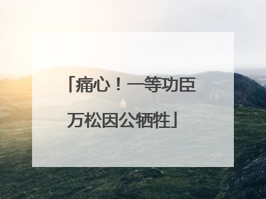痛心！一等功臣万松因公牺牲