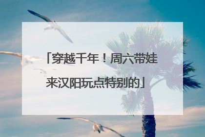穿越千年！周六带娃来汉阳玩点特别的