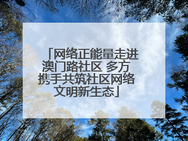 网络正能量走进澳门路社区 多方携手共筑社区网络文明新生态