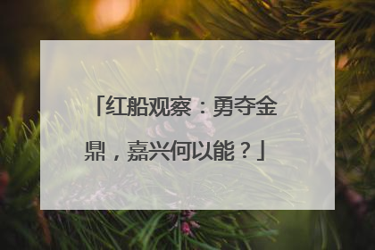 红船观察：勇夺金鼎，嘉兴何以能？