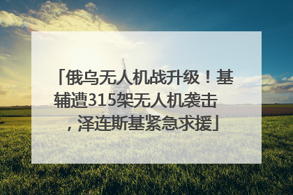 俄乌无人机战升级！基辅遭315架无人机袭击，泽连斯基紧急求援
