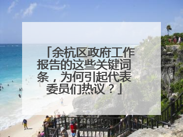 余杭区政府工作报告的这些关键词条，为何引起代表委员们热议？