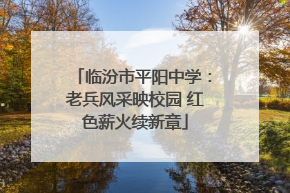临汾市平阳中学：老兵风采映校园 红色薪火续新章