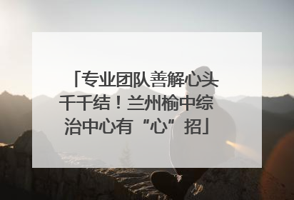 专业团队善解心头千千结！兰州榆中综治中心有“心”招