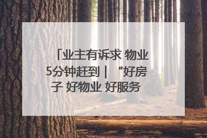 业主有诉求 物业5分钟赶到｜“好房子 好物业 好服务”系列报道④