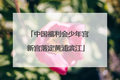 中国福利会少年宫新宫落定黄浦滨江