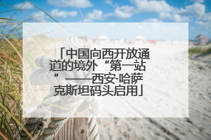 中国向西开放通道的境外“第一站”——西安·哈萨克斯坦码头启用