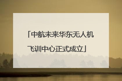 中航未来华东无人机飞训中心正式成立