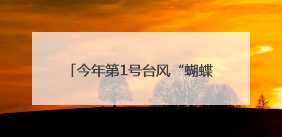 今年第1号台风“蝴蝶”生成！预计后天登陆！福建发布暴雨警报