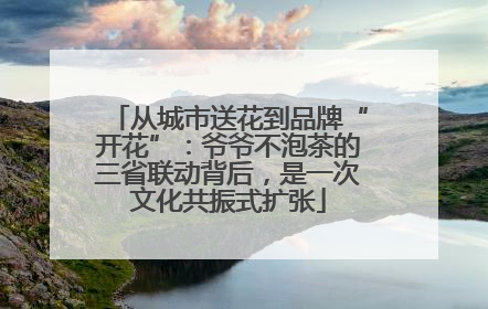 从城市送花到品牌“开花”：爷爷不泡茶的三省联动背后，是一次文化共振式扩张