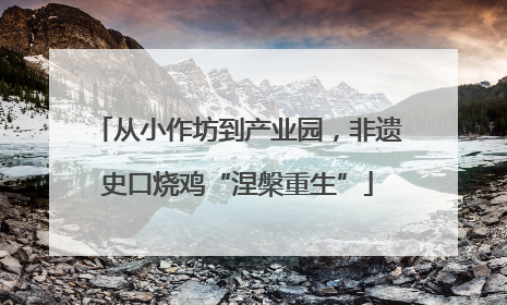 从小作坊到产业园，非遗史口烧鸡“涅槃重生”