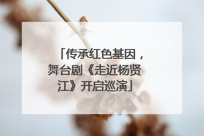 传承红色基因，舞台剧《走近杨贤江》开启巡演
