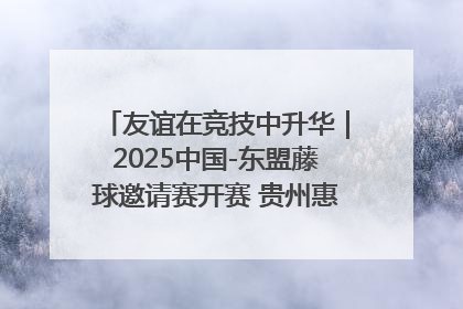 友谊在竞技中升华｜2025中国-东盟藤球邀请赛开赛 贵州惠水燃动“空中芭蕾”