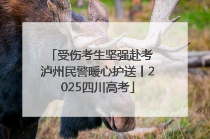 受伤考生坚强赴考 泸州民警暖心护送丨2025四川高考
