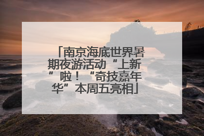 南京海底世界暑期夜游活动“上新”啦！“奇技嘉年华”本周五亮相