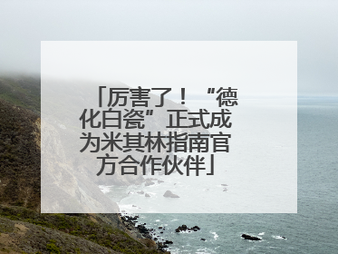 厉害了！“德化白瓷”正式成为米其林指南官方合作伙伴