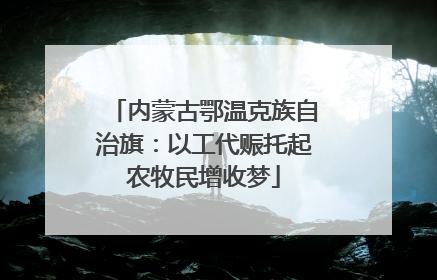 内蒙古鄂温克族自治旗：以工代赈托起农牧民增收梦