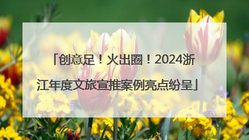 创意足！火出圈！2024浙江年度文旅宣推案例亮点纷呈