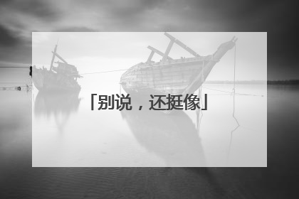 别说，还挺像