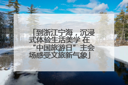 到浙江宁海，沉浸式体验生活美学 在“中国旅游日”主会场感受文旅新气象