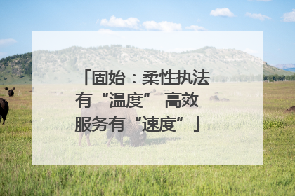 固始：柔性执法有“温度” 高效服务有“速度”
