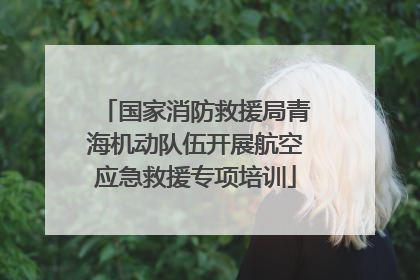 国家消防救援局青海机动队伍开展航空应急救援专项培训