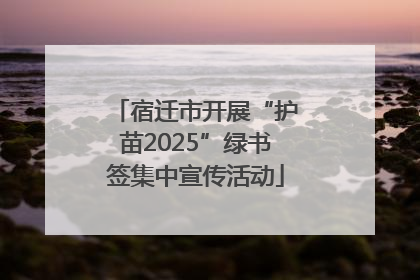 宿迁市开展“护苗2025”绿书签集中宣传活动