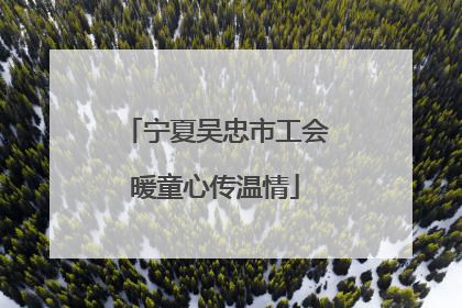 宁夏吴忠市工会暖童心传温情
