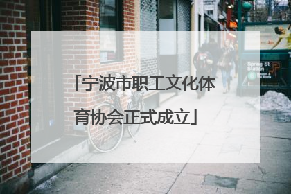 宁波市职工文化体育协会正式成立