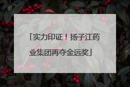 实力印证！扬子江药业集团再夺金远奖