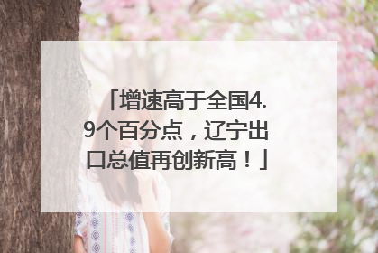 增速高于全国4.9个百分点，辽宁出口总值再创新高！