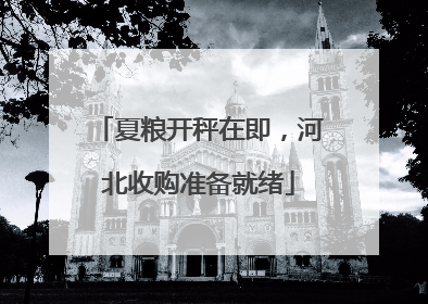 夏粮开秤在即，河北收购准备就绪