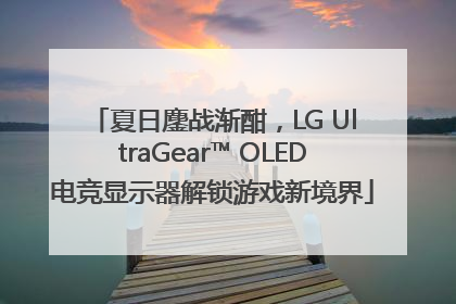 夏日鏖战渐酣，LG UltraGear™ OLED电竞显示器解锁游戏新境界