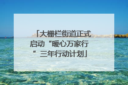 大栅栏街道正式启动“暖心万家行”三年行动计划