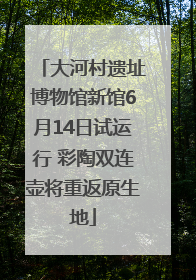 大河村遗址博物馆新馆6月14日试运行 彩陶双连壶将重返原生地