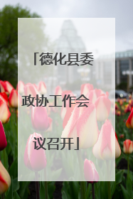 德化县委政协工作会议召开