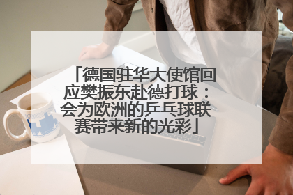 德国驻华大使馆回应樊振东赴德打球：会为欧洲的乒乓球联赛带来新的光彩
