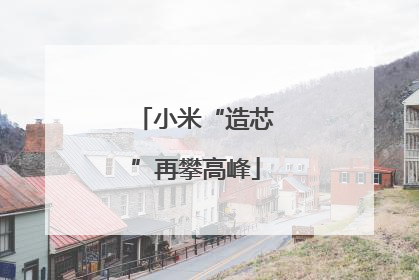 小米“造芯”再攀高峰