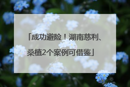 成功避险！湖南慈利、桑植2个案例可借鉴